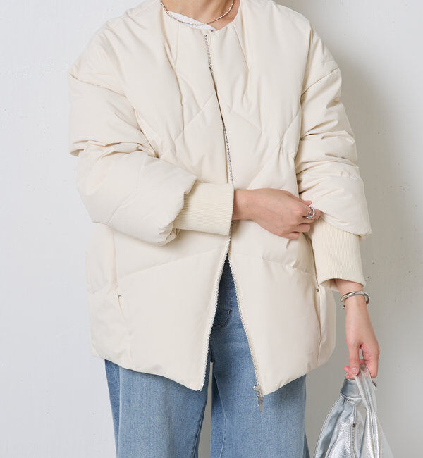  「ノーカラーダウンコート」|その他|