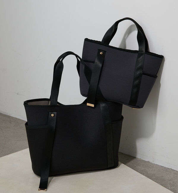  「【軽量/500mlペットボトル収納可】ミニウエットダブルポケットトート」|トートバッグ|