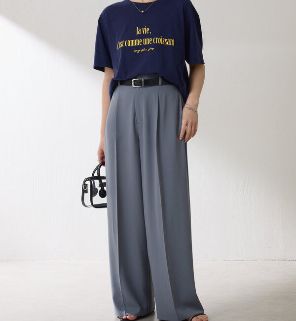  「ジャージワイドパンツ」|チノ|