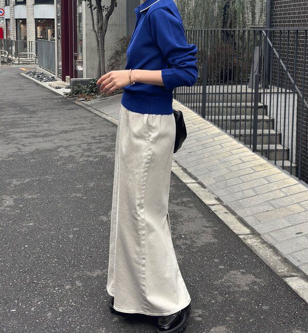  「シアーニットポロ」|ニット・セーター|