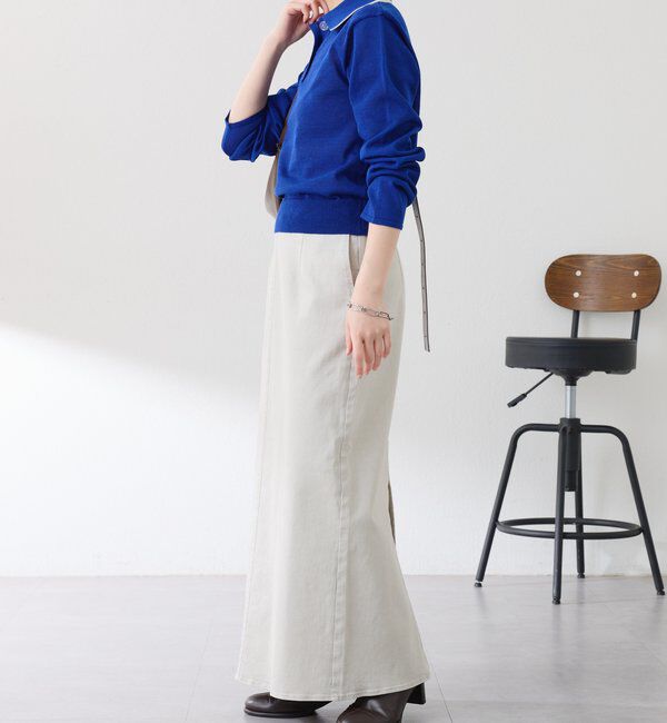  「シアーニットポロ」|ニット・セーター|