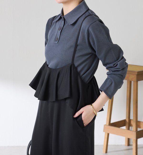  「シアーニットポロ」|ニット・セーター|