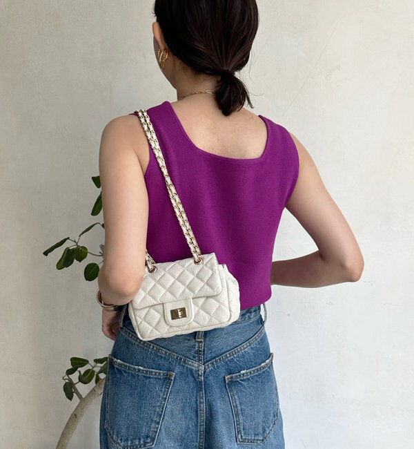  「スクエアニットタンク」|ニット・セーター|