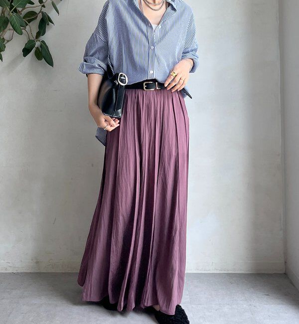  「パネルプリーツスカート」|スカート|