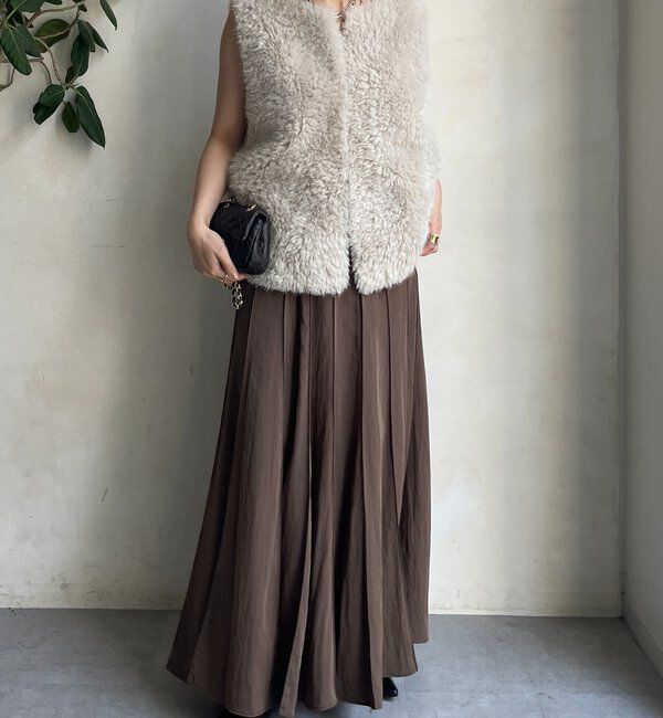  「パネルプリーツスカート」|スカート|