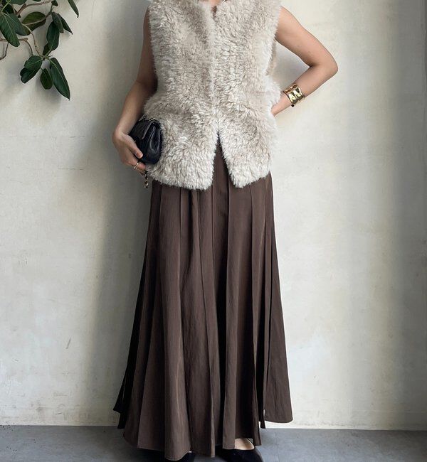  「パネルプリーツスカート」|スカート|