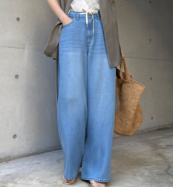  「リヨセルドロストワイドデニム」|デニム|