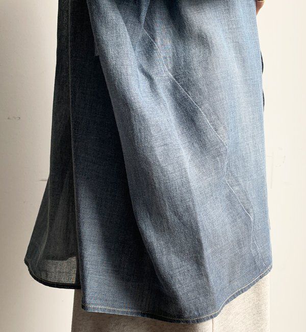  「袖リブシアーデニムシャツ」|シャツ・ブラウス|