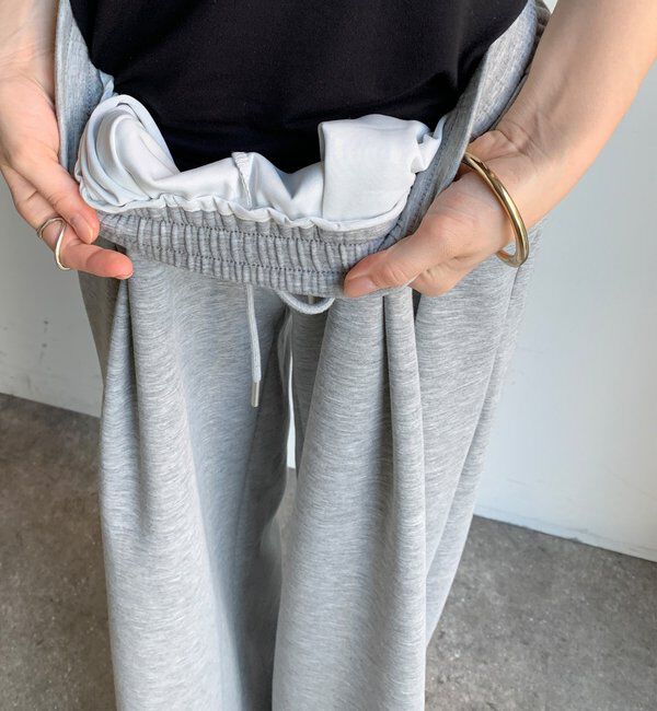  「【PSサイズ追加/WEB限定】ポケットタックワイドパンツ」|チノ|