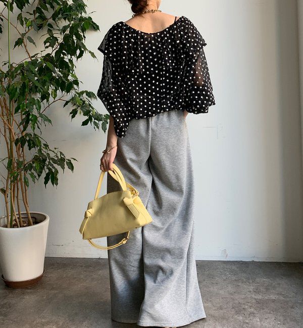  「【PSサイズ追加/WEB限定】ポケットタックワイドパンツ」|チノ|