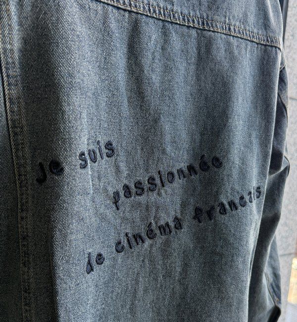  「【WEB限定】デニム刺繍ジャケット」|ブルゾン・スタジャン|