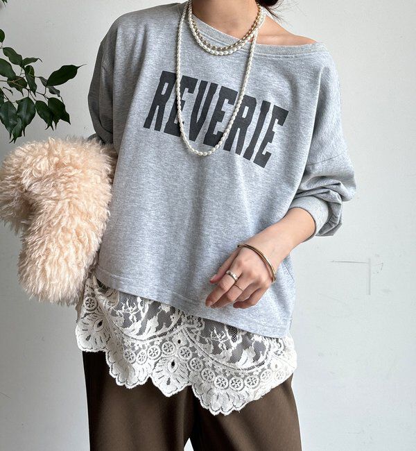  「【WEB限定】ロゴショートプルオーバー」|Tシャツ・カットソー|グレー