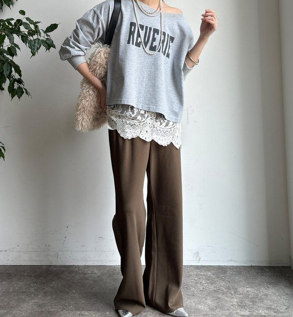  「【WEB限定】ロゴショートプルオーバー」|Tシャツ・カットソー|