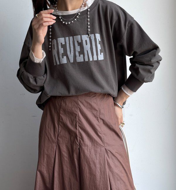  「【WEB限定】ロゴショートプルオーバー」|Tシャツ・カットソー|チャコールグレー