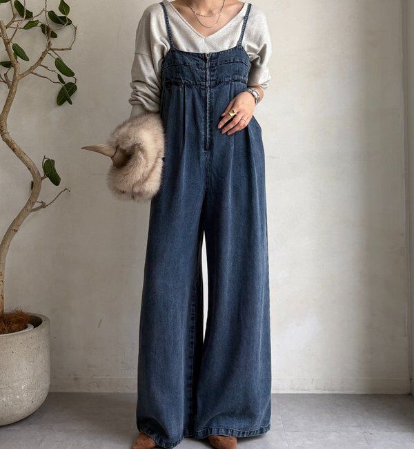  「デニムビスチェサロペット」|ワンピース|