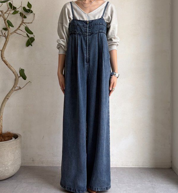  「デニムビスチェサロペット」|ワンピース|