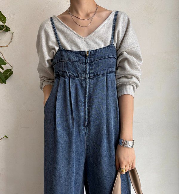  「デニムビスチェサロペット」|ワンピース|