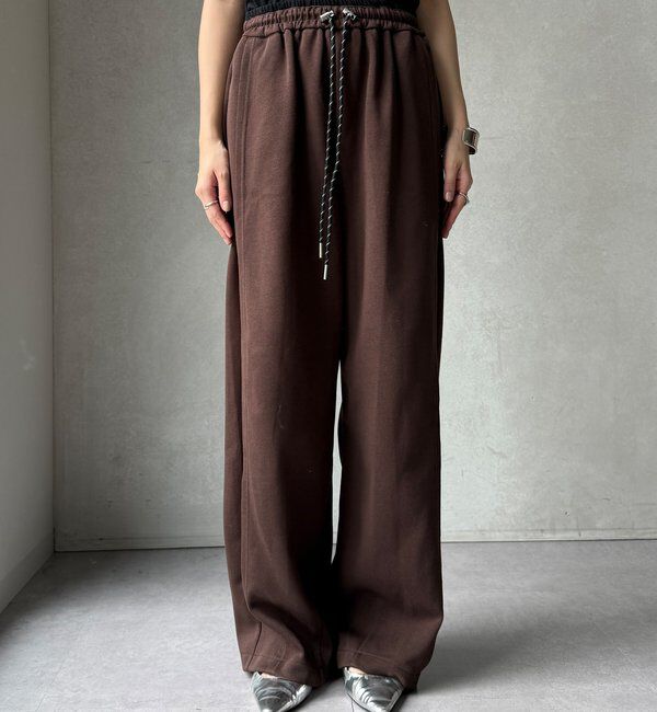  「【WEB限定】サイド切替ワイドパンツ」|チノ|