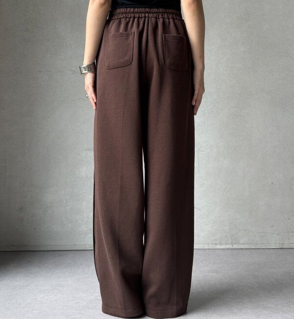  「【WEB限定】サイド切替ワイドパンツ」|チノ|