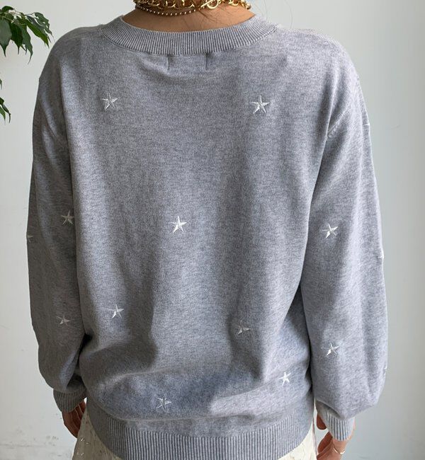  「【WEB限定】STAR刺繍ニット」|ニット・セーター|