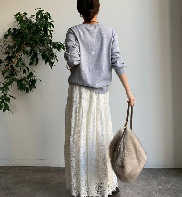  「【WEB限定】STAR刺繍ニット」|ニット・セーター|