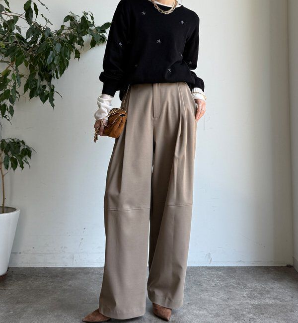  「【WEB限定】STAR刺繍ニット」|ニット・セーター|