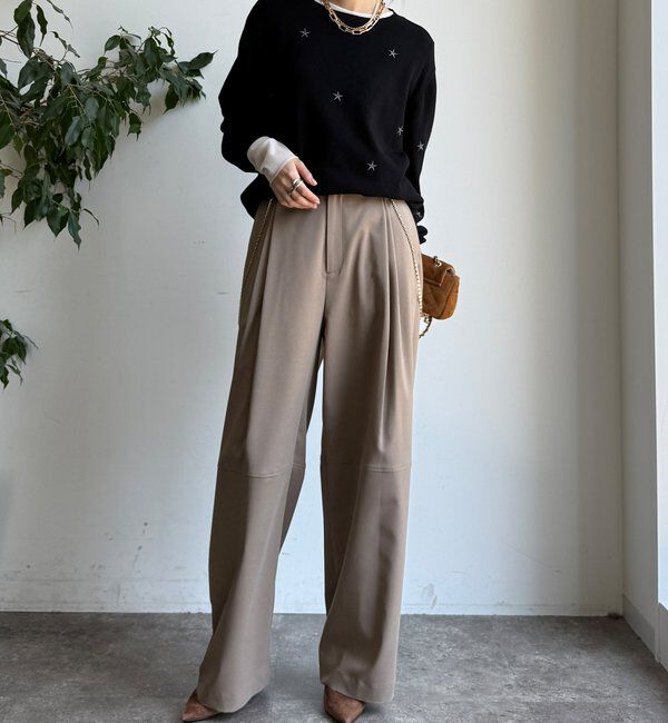  「【WEB限定】STAR刺繍ニット」|ニット・セーター|