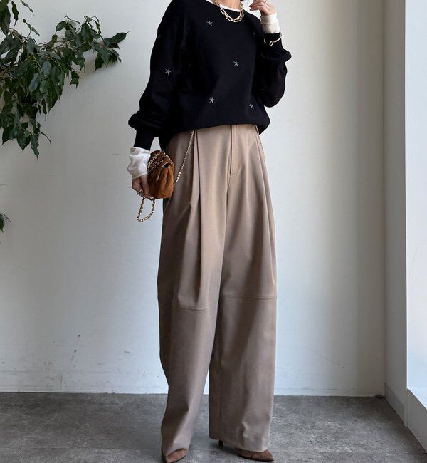  「【WEB限定】STAR刺繍ニット」|ニット・セーター|