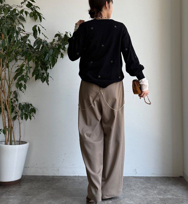  「【WEB限定】STAR刺繍ニット」|ニット・セーター|