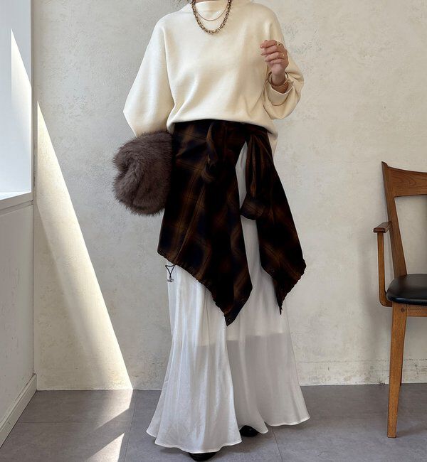  「【WEB限定】ミラノリブトップス」|ニット・セーター|