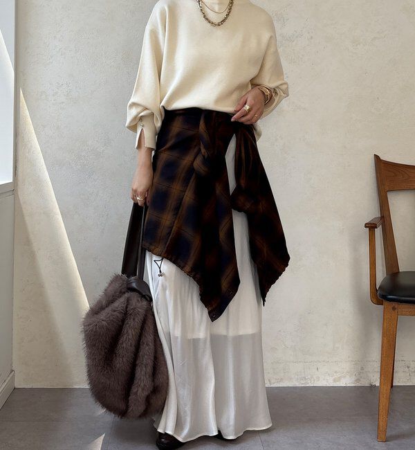  「【WEB限定】ミラノリブトップス」|ニット・セーター|