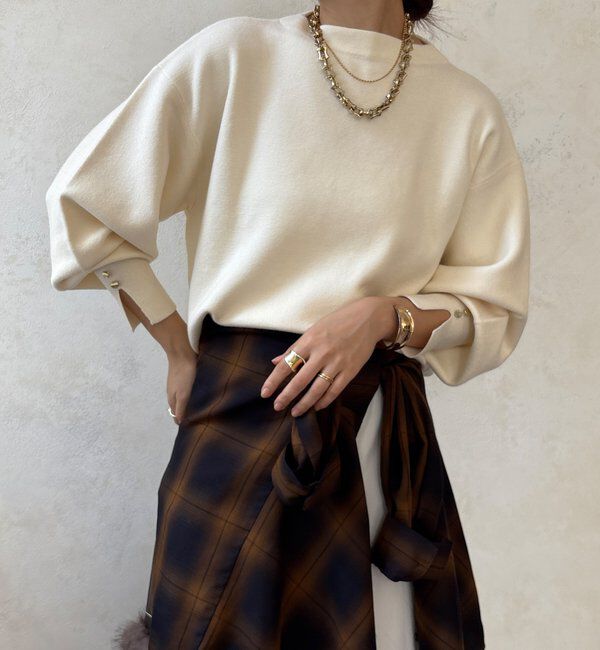  「【WEB限定】ミラノリブトップス」|ニット・セーター|