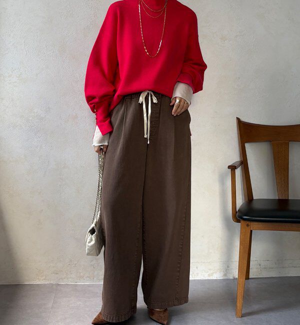  「【WEB限定】ミラノリブトップス」|ニット・セーター|