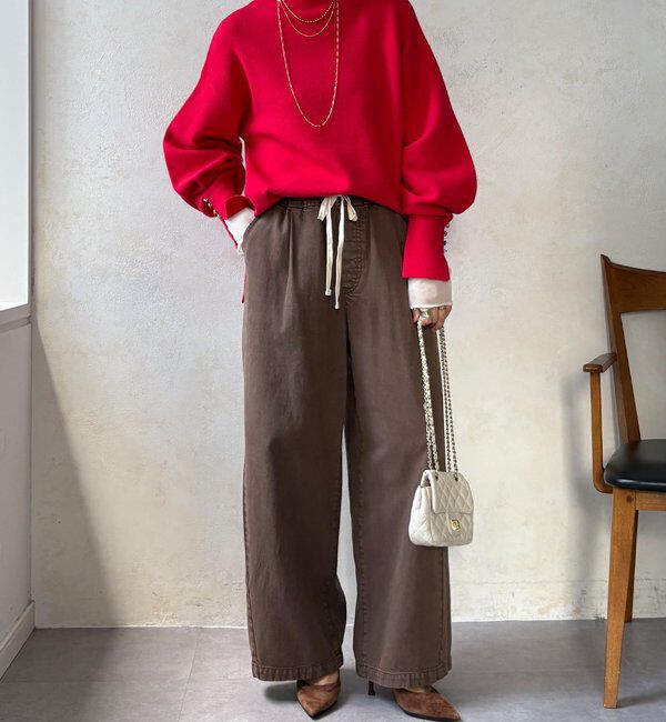  「【WEB限定】ミラノリブトップス」|ニット・セーター|