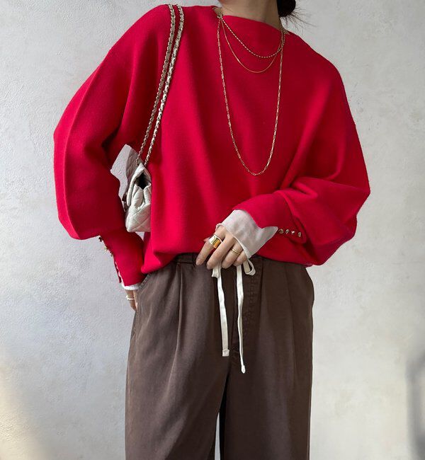  「【WEB限定】ミラノリブトップス」|ニット・セーター|