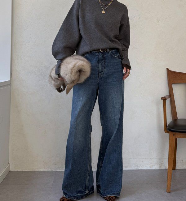  「【WEB限定】ミラノリブトップス」|ニット・セーター|