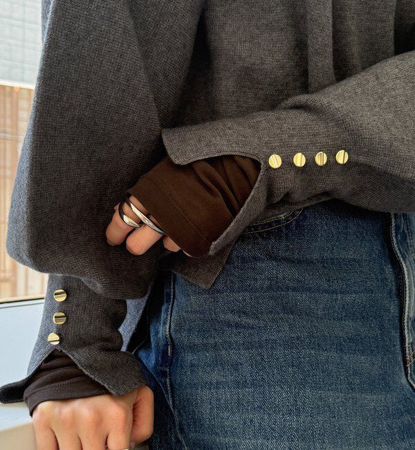  「【WEB限定】ミラノリブトップス」|ニット・セーター|