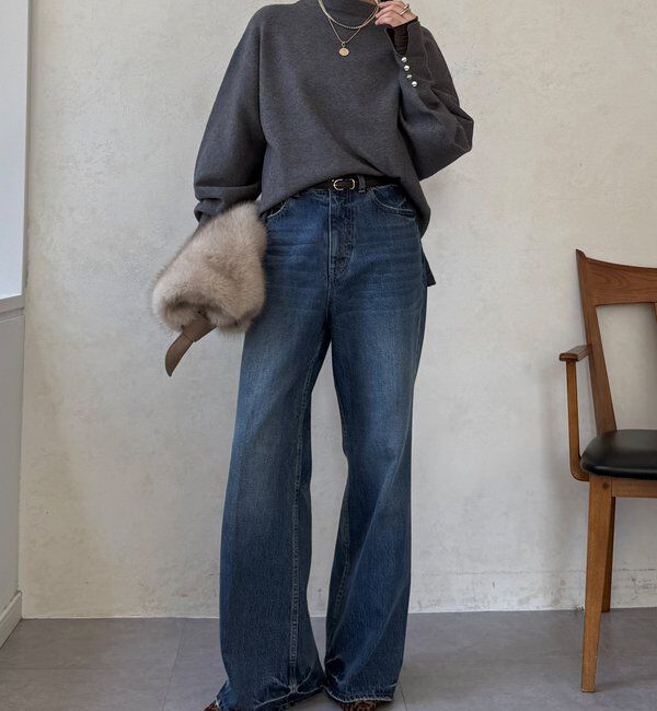  「【WEB限定】ミラノリブトップス」|ニット・セーター|