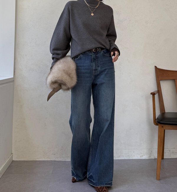  「【WEB限定】ミラノリブトップス」|ニット・セーター|