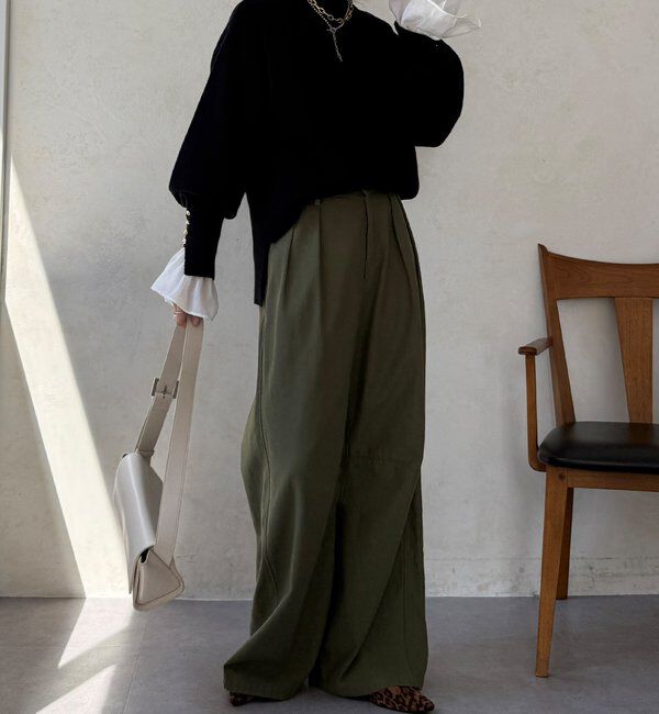  「【WEB限定】ミラノリブトップス」|ニット・セーター|