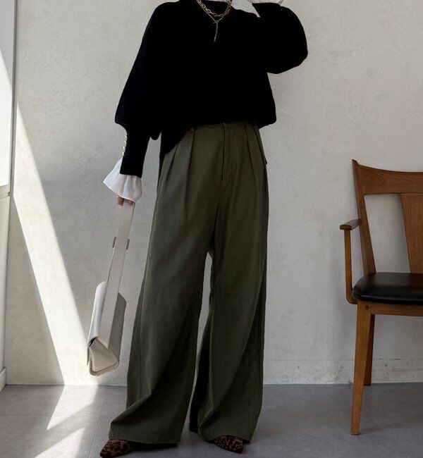  「【WEB限定】ミラノリブトップス」|ニット・セーター|