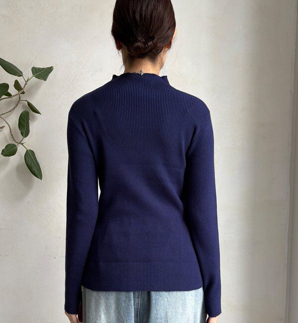  「【WEB限定】ボトルネックリブニット」|ニット・セーター|
