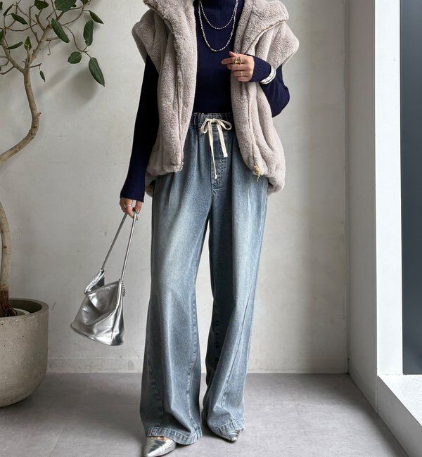  「【WEB限定】ボトルネックリブニット」|ニット・セーター|