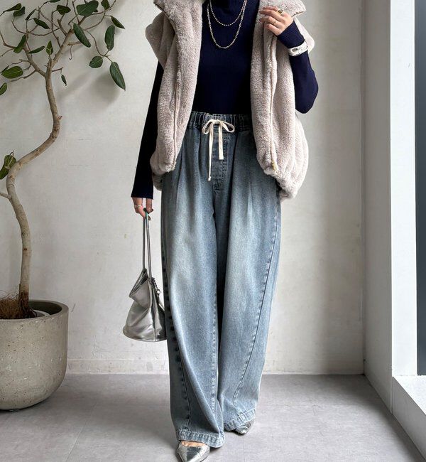  「【WEB限定】ボトルネックリブニット」|ニット・セーター|