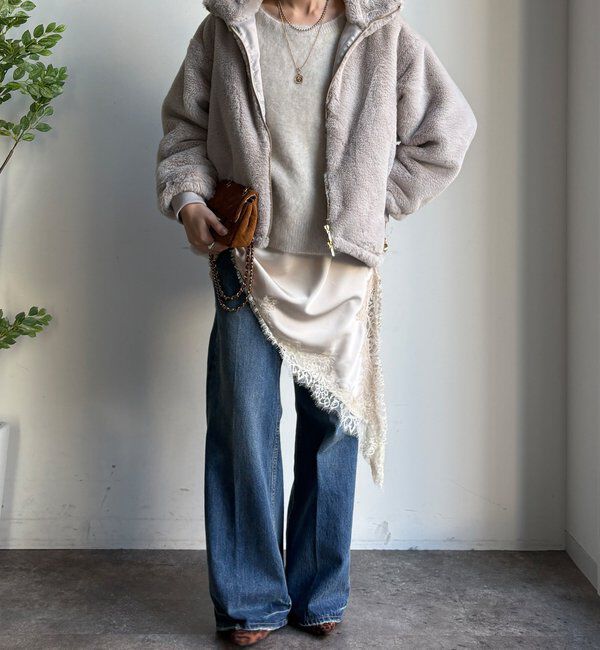  「【WEB限定】フェイクミンクスタンドファーブルゾン」|その他|