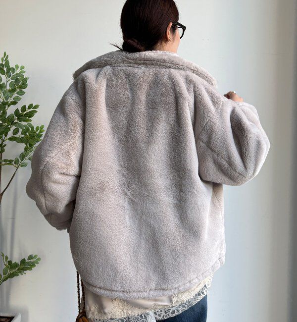  「【WEB限定】フェイクミンクスタンドファーブルゾン」|その他|