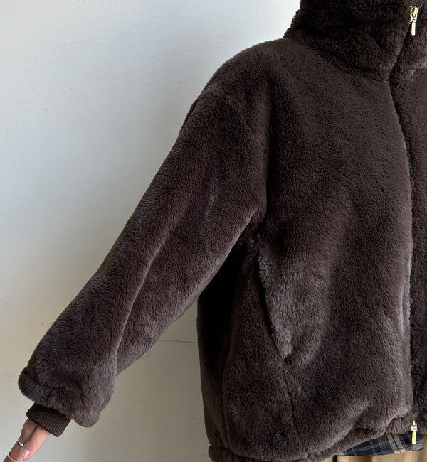  「【WEB限定】フェイクミンクスタンドファーブルゾン」|その他|