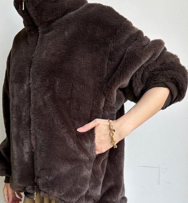  「【WEB限定】フェイクミンクスタンドファーブルゾン」|その他|