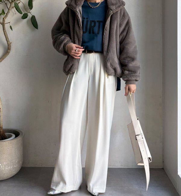  「【WEB限定】フェイクミンクスタンドファーブルゾン」|その他|