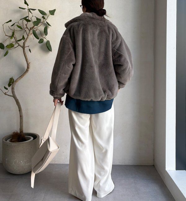  「【WEB限定】フェイクミンクスタンドファーブルゾン」|その他|